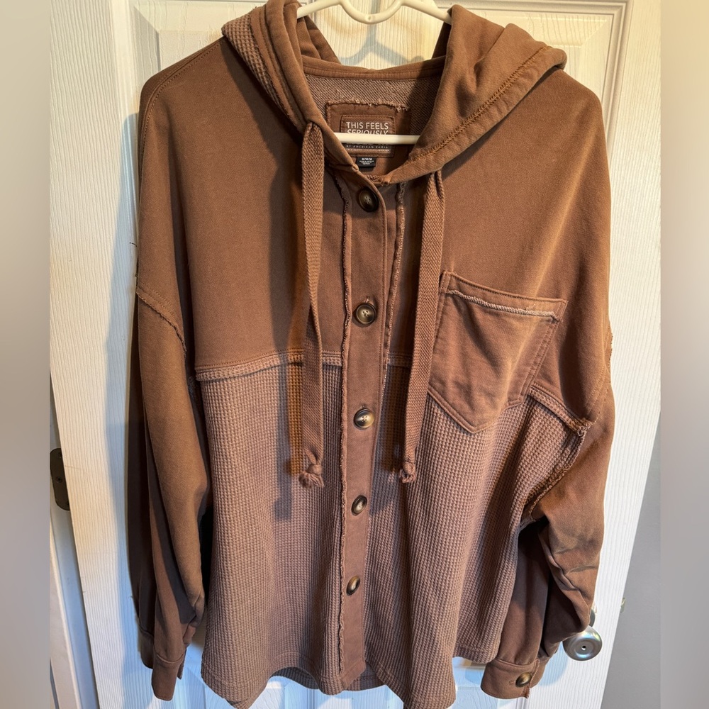 American Eagle Outfitters Warm Brown Button down